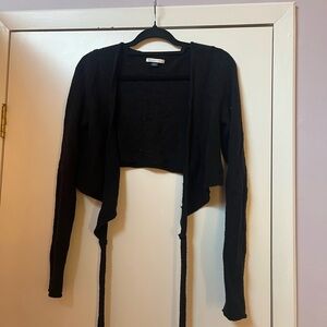 American Eagle Black Women's Wrap Sweater